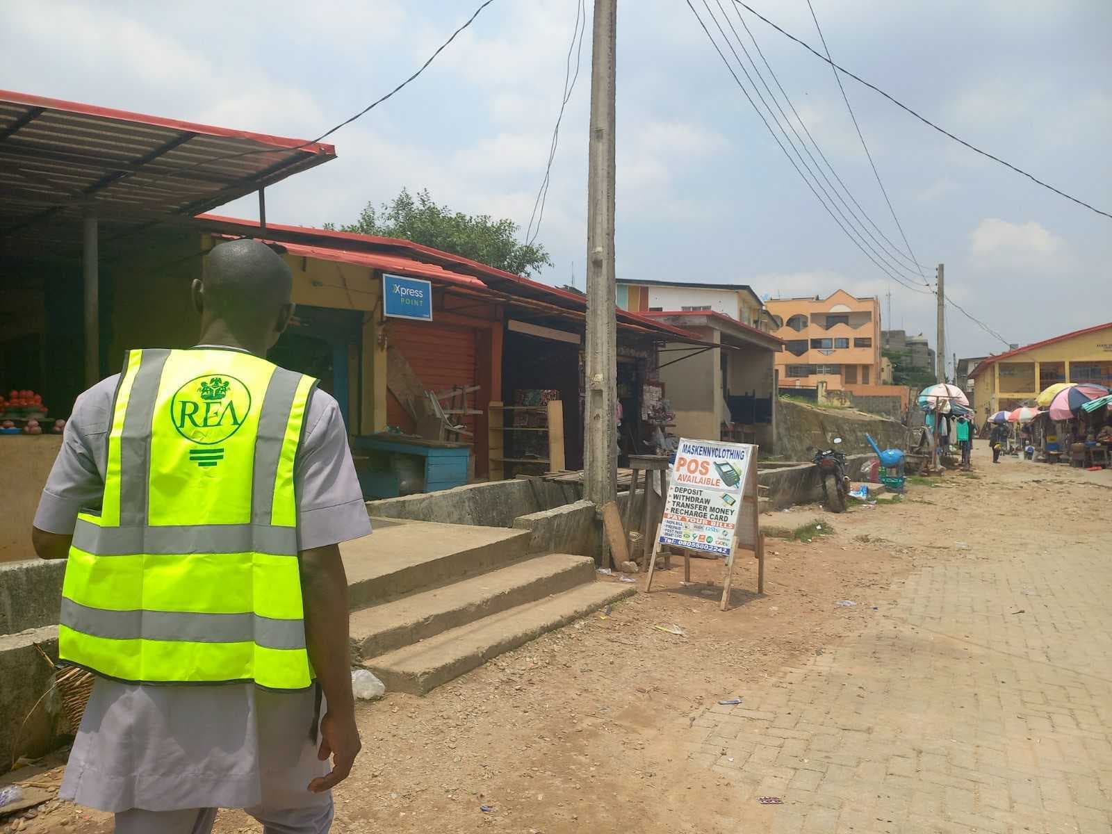 Vista's survey team at Alade Market, Lagos